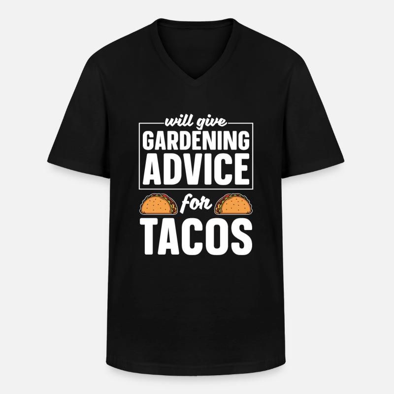 Hobbygärtner Garten Witzig - Männer-T-Shirt mit V-Ausschnitt - Schwarz