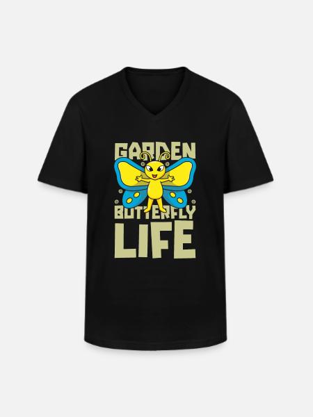 Hobby gardener garden life - Men's V-Neck T-Shirt - black