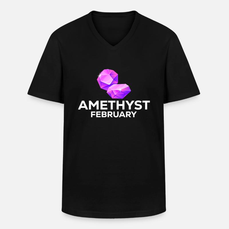 Edelsteine - Männer-T-Shirt mit V-Ausschnitt - Schwarz