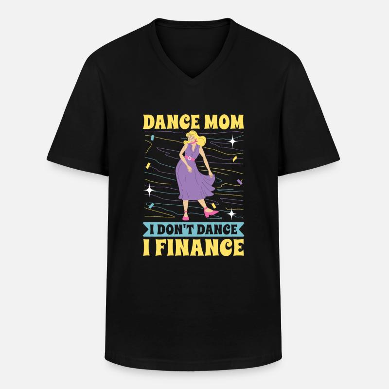Maman Mère Mère Danse Mère - T-shirt col V Homme - noir