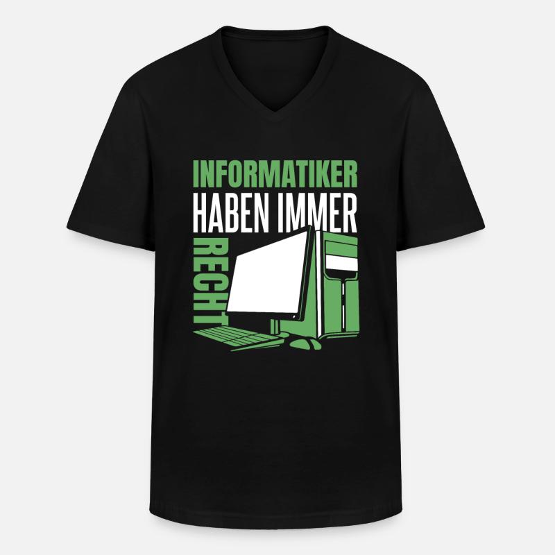 Entwickler Coder Programmierer Computer - Männer-T-Shirt mit V-Ausschnitt - Schwarz