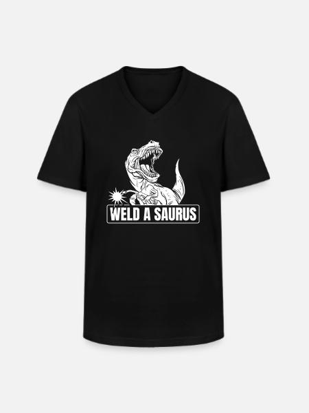 Welder Locksmith - Men's V-Neck T-Shirt - black