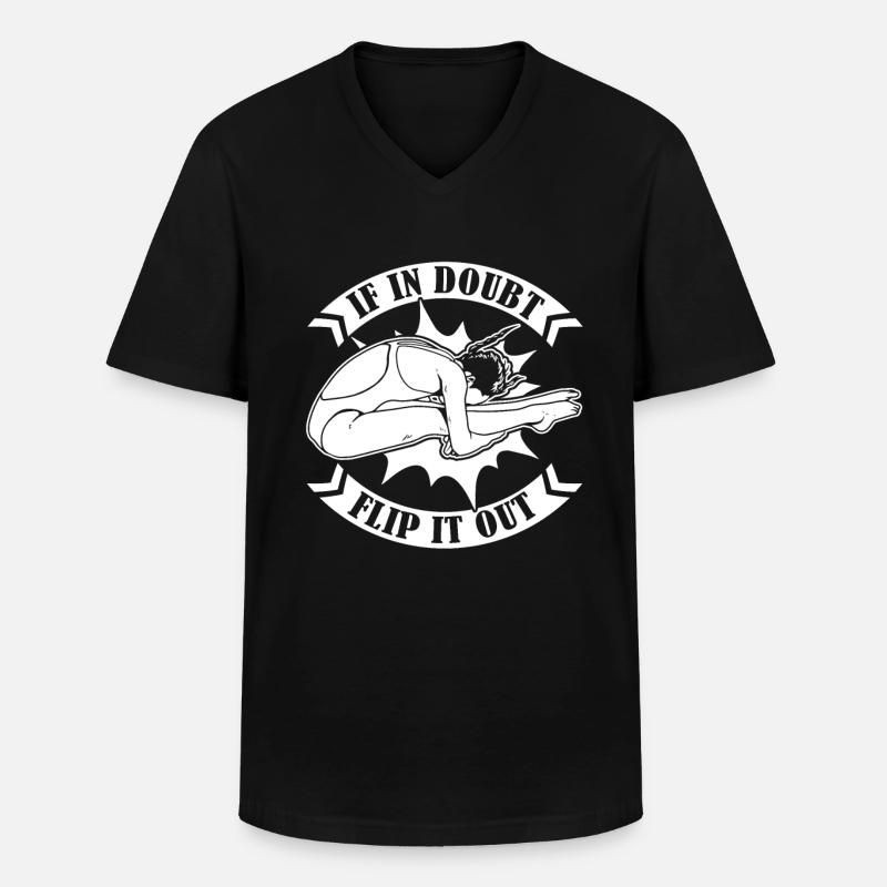 Turmspringen Turmspringer Witzig - Männer-T-Shirt mit V-Ausschnitt - Schwarz
