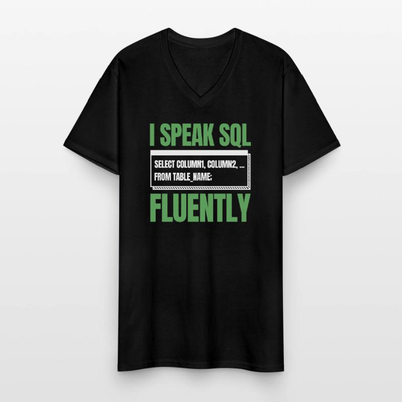 Développeur Coder Programmeur Humour T-shirt col V Homme