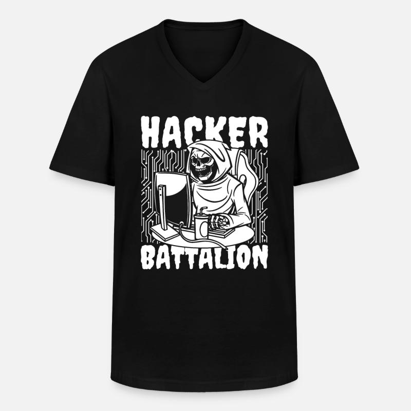 Developer Coder Programmer - Men's V-Neck T-Shirt - black