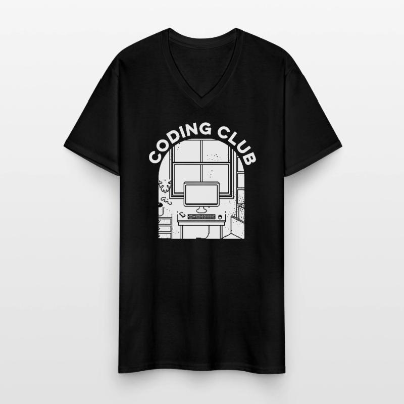 Entwickler Coder Programmierer Verein Männer-T-Shirt mit V-Ausschnitt