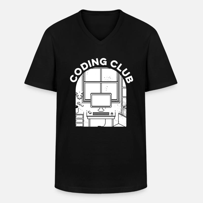 Developer Coder Programmers Association - Men's V-Neck T-Shirt - black