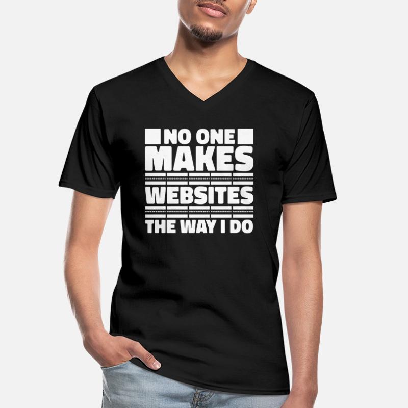 Web Developer Web Developer Funny Men's V-Neck T-Shirt