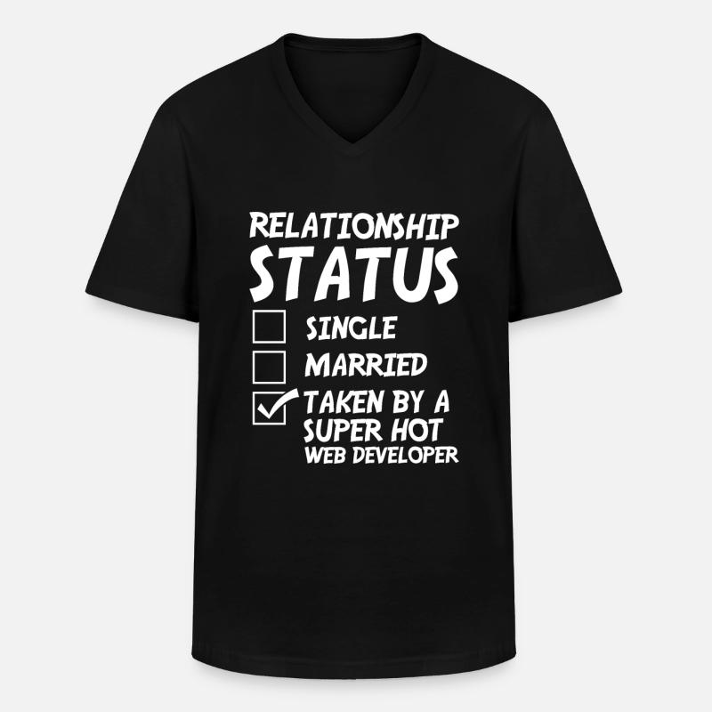 Web Entwickler Webdeveloper Witzig - Männer-T-Shirt mit V-Ausschnitt - Schwarz