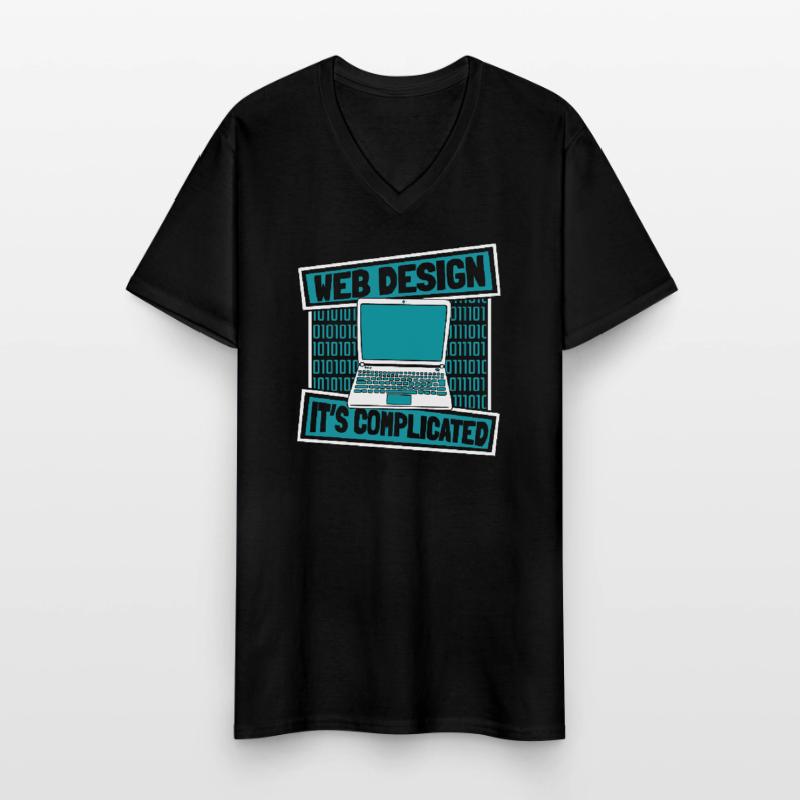 Web Developer Web Developer Funny Men's V-Neck T-Shirt