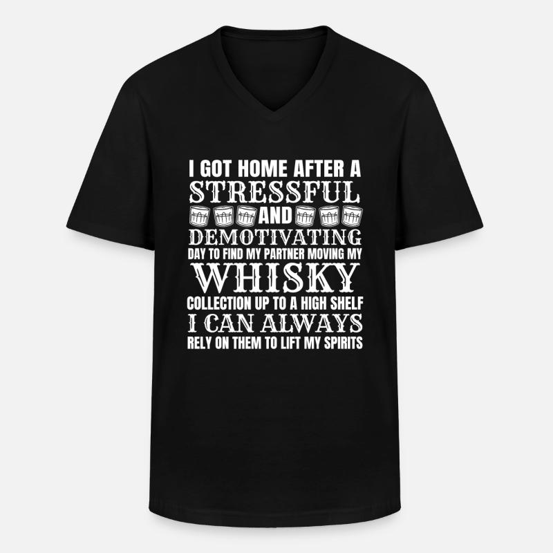 Whisky Whiskey - Männer-T-Shirt mit V-Ausschnitt - Schwarz