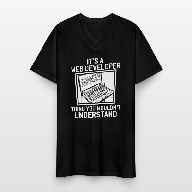 Web Developer Web Developer Men's V-Neck T-Shirt