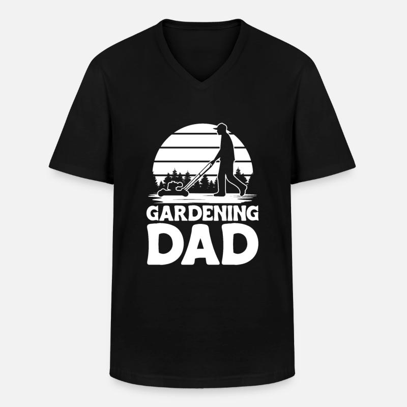 Hobbygärtner Garten Gartenvater - Männer-T-Shirt mit V-Ausschnitt - Schwarz