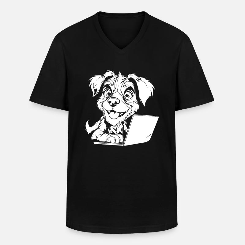 Web Developer Web Developer - Men's V-Neck T-Shirt - black
