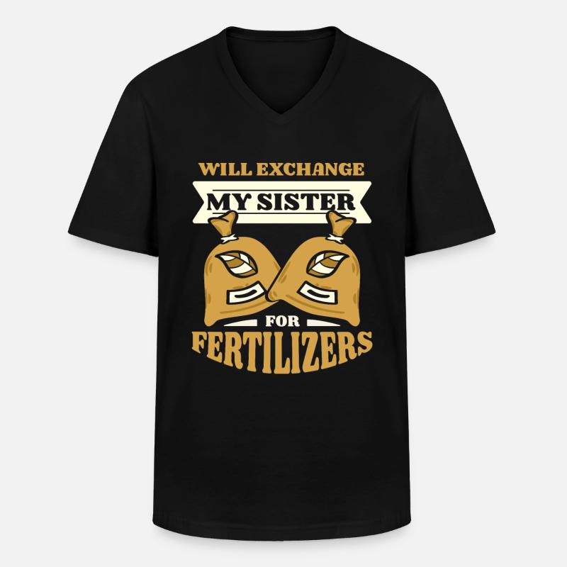 Hobbygärtner Garten Witzig - Männer-T-Shirt mit V-Ausschnitt - Schwarz