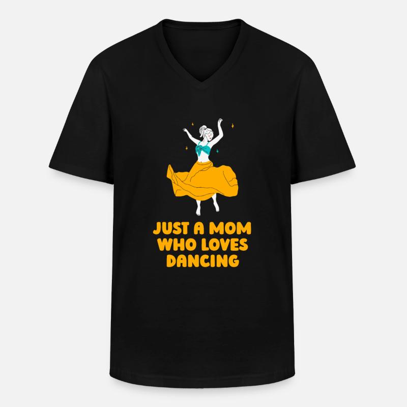 Mom Mutter Mutter Tanz Mutter - Männer-T-Shirt mit V-Ausschnitt - Schwarz