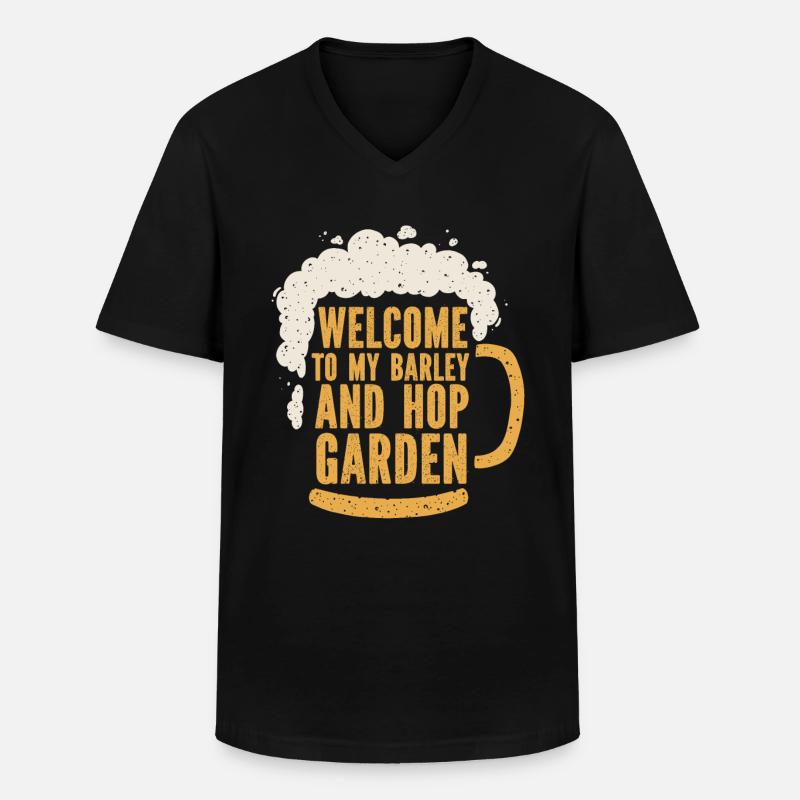 Hobbygärtner Garten Witzig Garten Bier - Männer-T-Shirt mit V-Ausschnitt - Schwarz