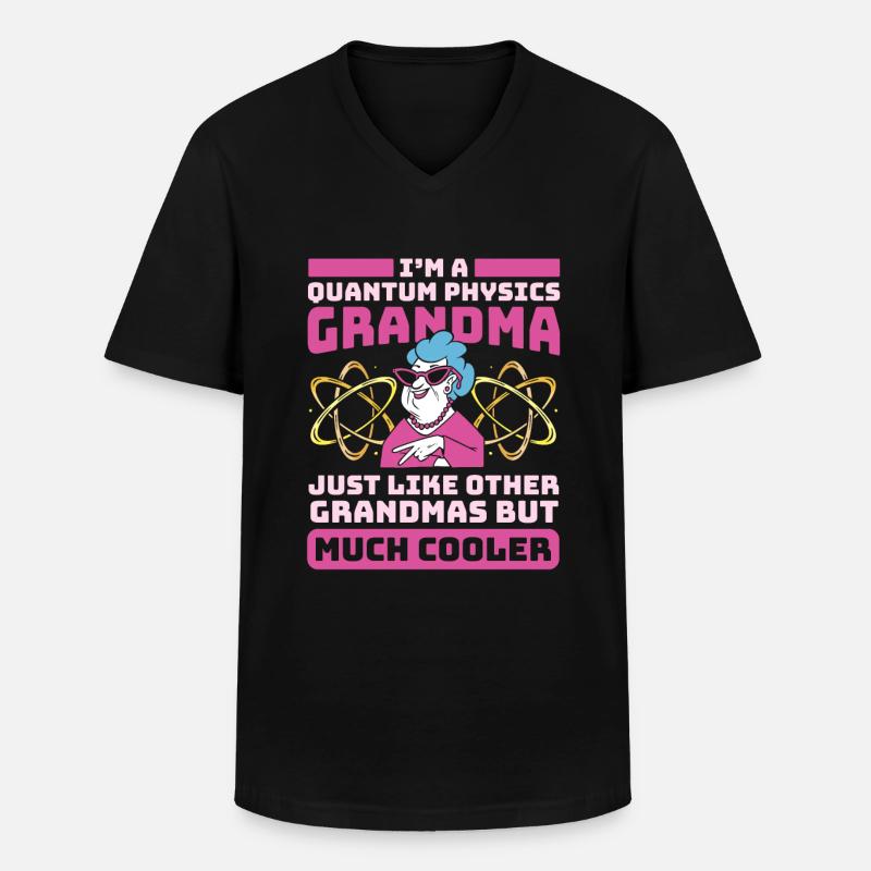 Physik Phyiker Quantenphysik - Männer-T-Shirt mit V-Ausschnitt - Schwarz