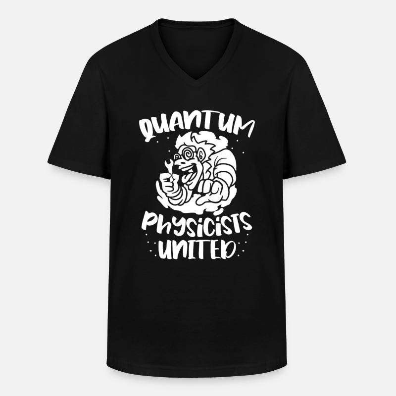 Physik Phyiker Quantenphysik - Männer-T-Shirt mit V-Ausschnitt - Schwarz