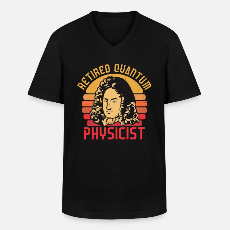 Physics Physicists Quantum Physics - Men's V-Neck T-Shirt - black