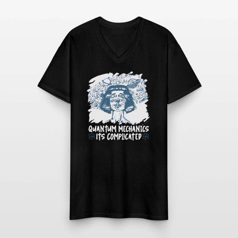 Physics Physicists complicate quantum physics Men's V-Neck T-Shirt