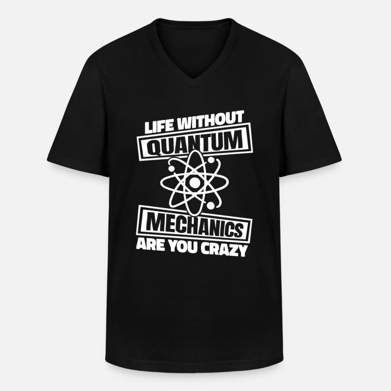 Physik Phyiker Quantenphysik - Männer-T-Shirt mit V-Ausschnitt - Schwarz
