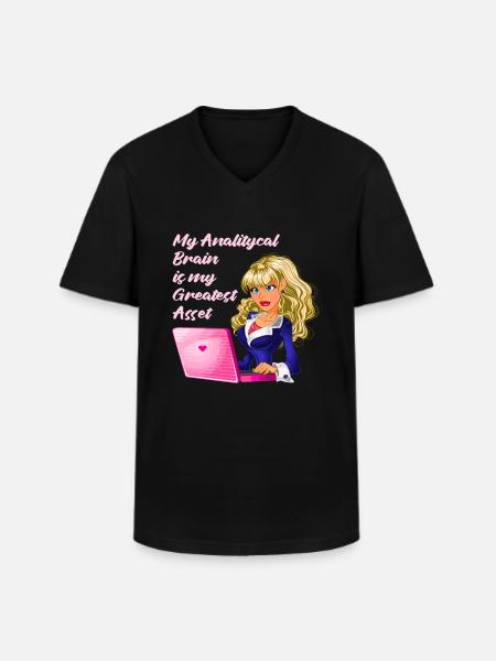 Comptable Conseiller fiscal Witzig - T-shirt col V Homme - noir