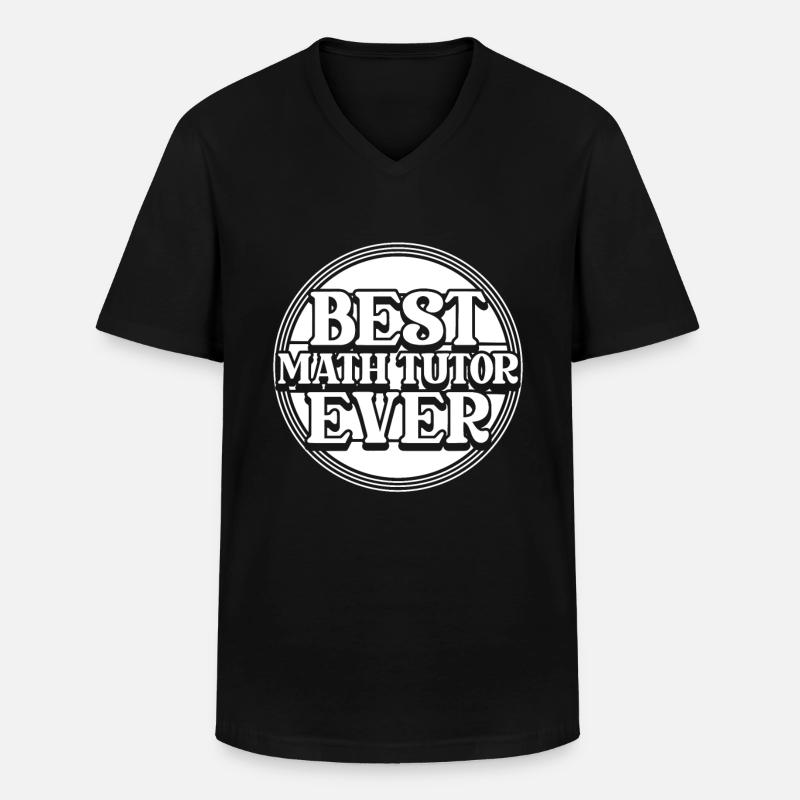 Mathelehrer Mathe Lehrer Mathe Nachhilfelehrer - Männer-T-Shirt mit V-Ausschnitt - Schwarz