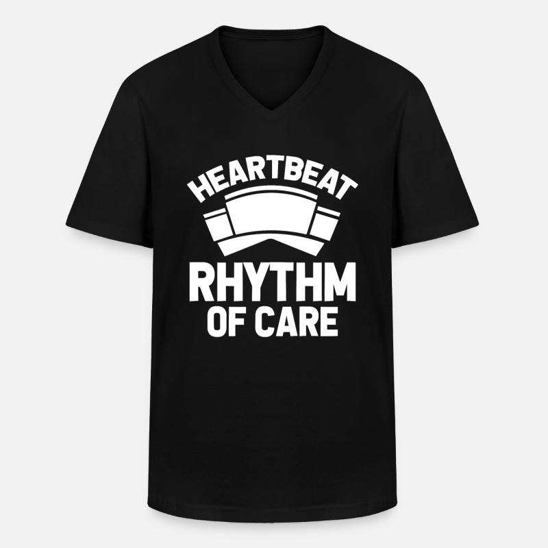 Krankenschwester - Männer-T-Shirt mit V-Ausschnitt - Schwarz