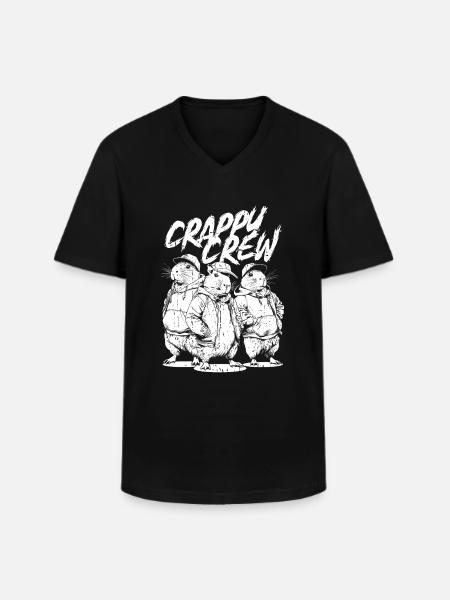 Capybara Wasserschwein - T-shirt col V Homme - noir