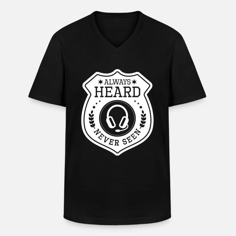 Notruf Leitstelle Einsatzzentrale - Männer-T-Shirt mit V-Ausschnitt - Schwarz