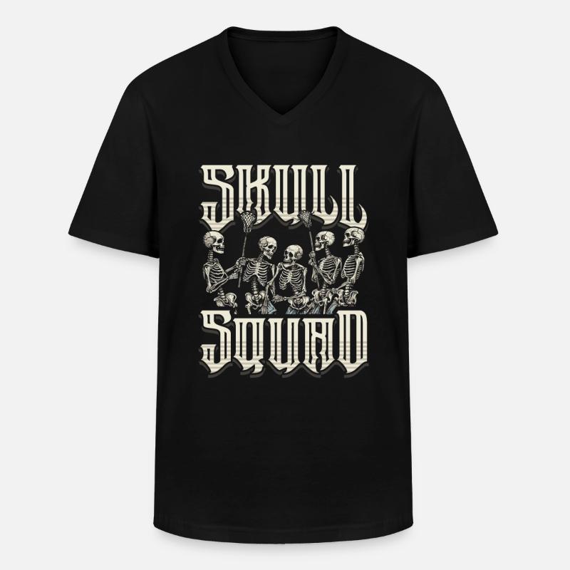 Lacrosse - Männer-T-Shirt mit V-Ausschnitt - Schwarz