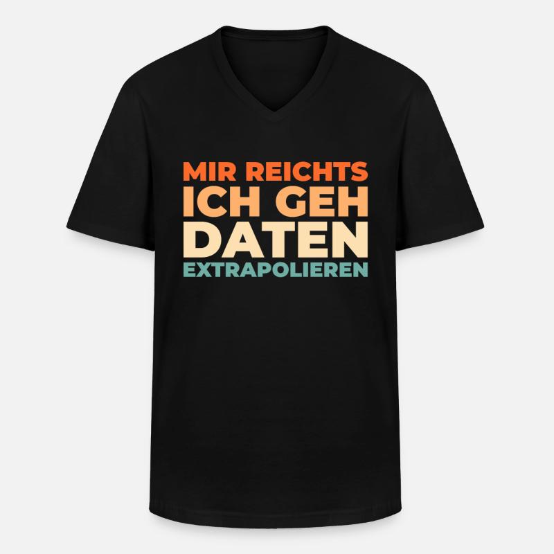 Data Science Data Analyst - Männer-T-Shirt mit V-Ausschnitt - Schwarz