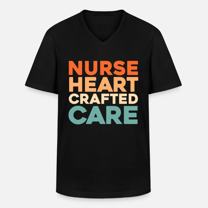 Krankenschwester - Männer-T-Shirt mit V-Ausschnitt - Schwarz