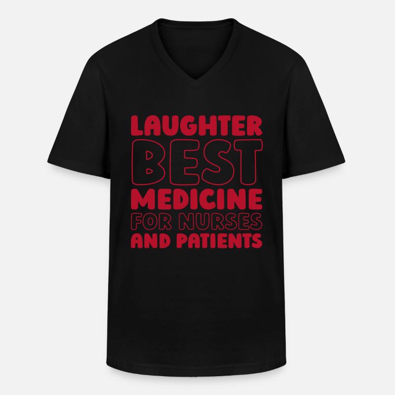 Krankenschwester - Männer-T-Shirt mit V-Ausschnitt - Schwarz