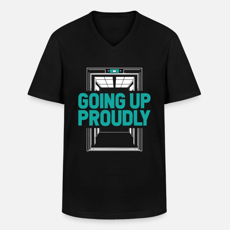 Elevator Elevator - Men's V-Neck T-Shirt - black