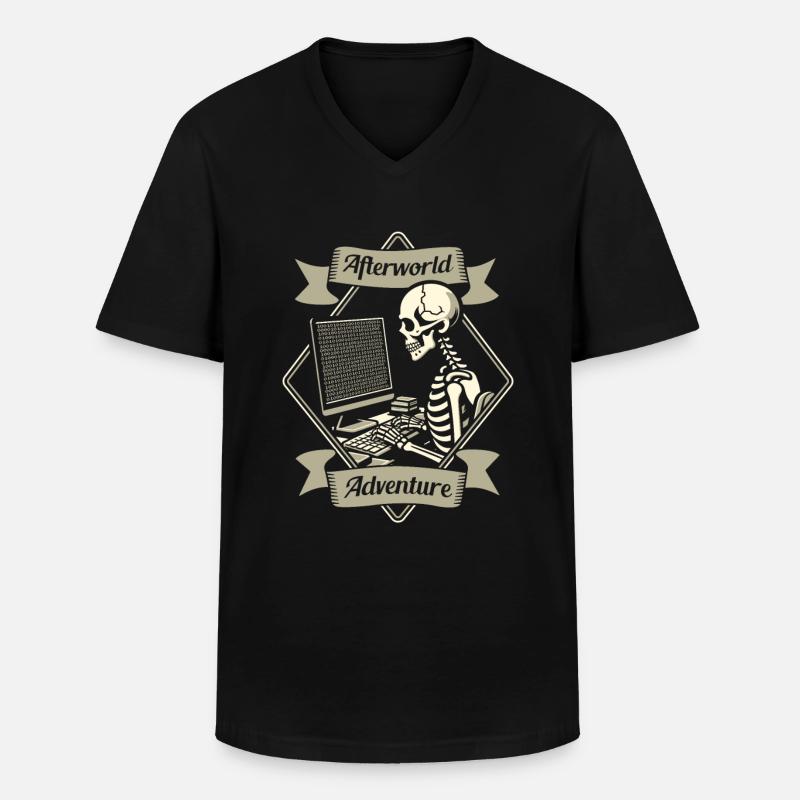 Developer Coder Programmer - Men's V-Neck T-Shirt - black