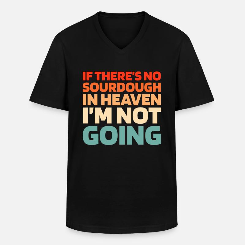 Sauerteig Brot - Männer-T-Shirt mit V-Ausschnitt - Schwarz