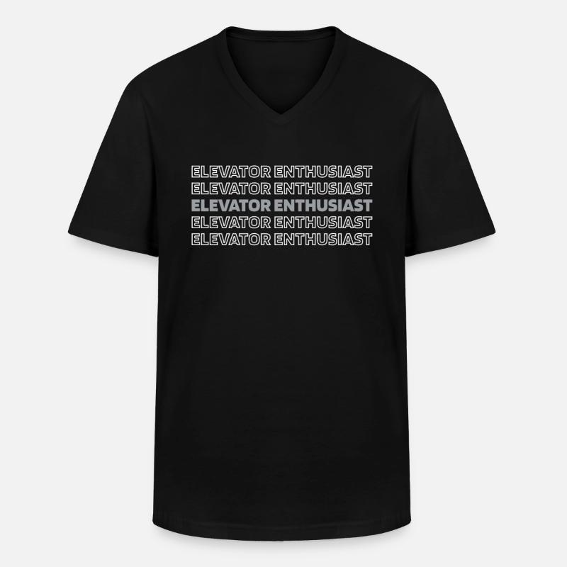 Elevator Elevator - Men's V-Neck T-Shirt - black