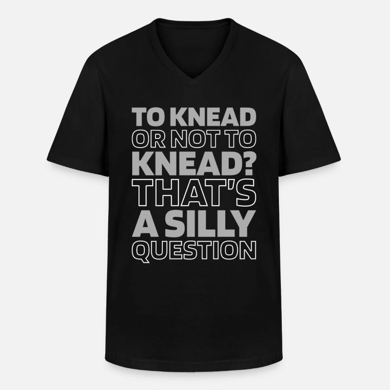 Sauerteig Brot - Männer-T-Shirt mit V-Ausschnitt - Schwarz