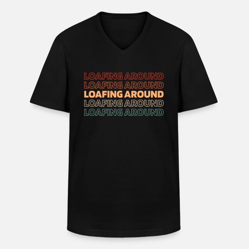 Sauerteig Brot - Männer-T-Shirt mit V-Ausschnitt - Schwarz