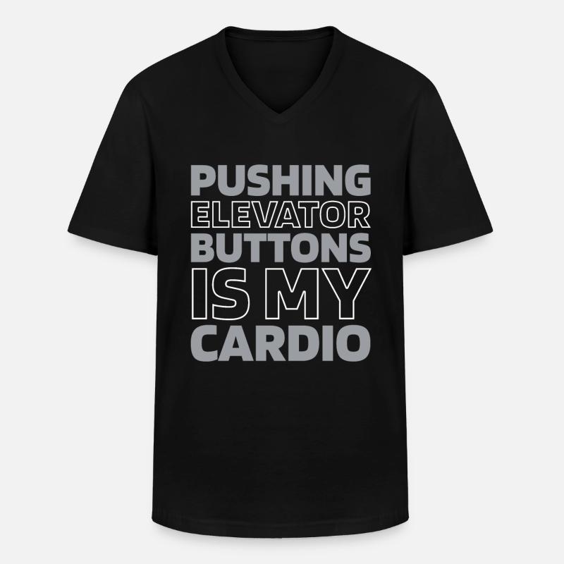Elevator Elevator - Men's V-Neck T-Shirt - black