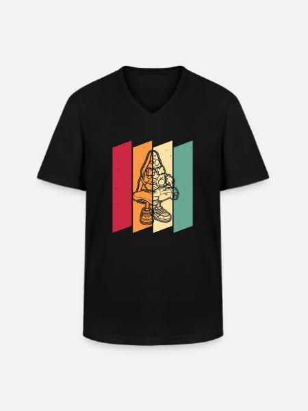 Gamer Gaming Pizza Gaming Controller - Men's V-Neck T-Shirt - black