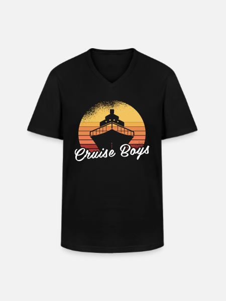 Cruise - Men's V-Neck T-Shirt - black
