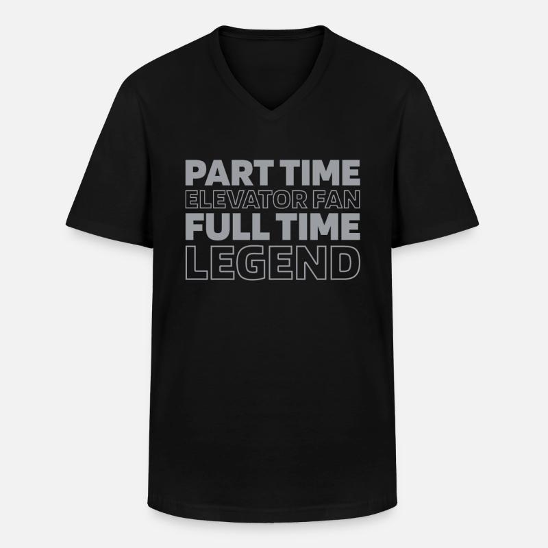 Elevator Elevator - Men's V-Neck T-Shirt - black