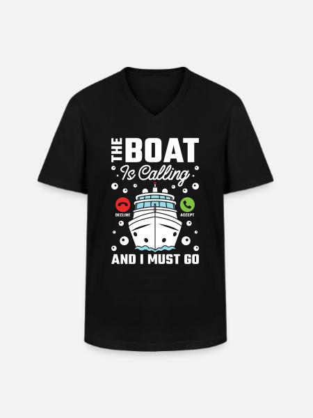 Cruise - Men's V-Neck T-Shirt - black
