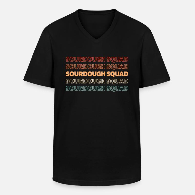 Sauerteig Brot - Männer-T-Shirt mit V-Ausschnitt - Schwarz