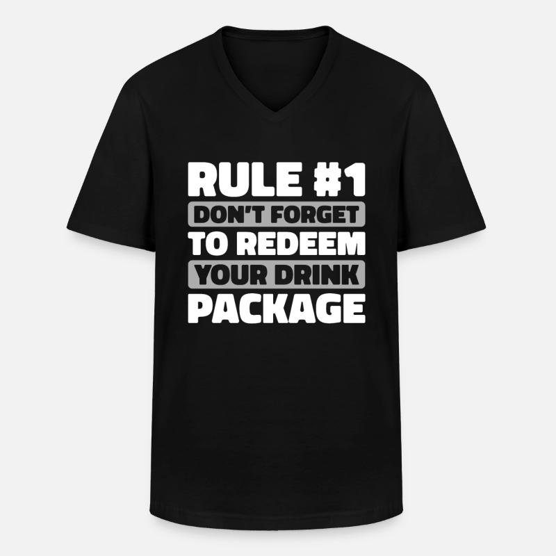 Kreuzfahrt - Männer-T-Shirt mit V-Ausschnitt - Schwarz