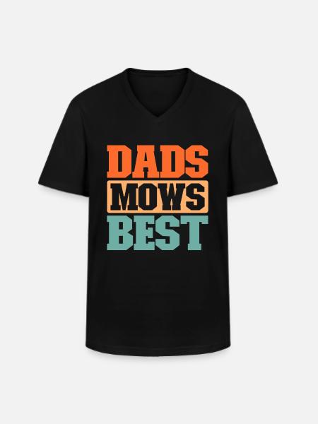 Lawn mower mowing - Men's V-Neck T-Shirt - black