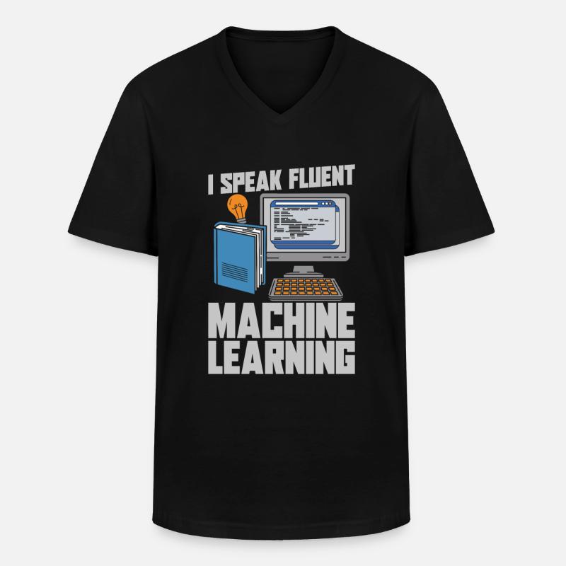 Data Science Data Analyst - Männer-T-Shirt mit V-Ausschnitt - Schwarz